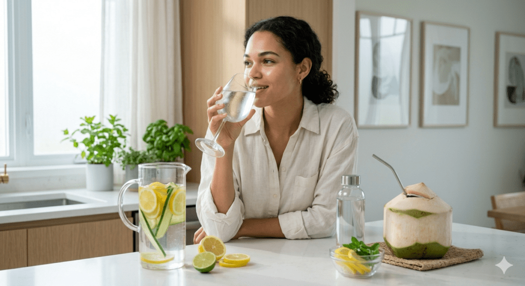 Drinking water to reduce dark circles fast naturally