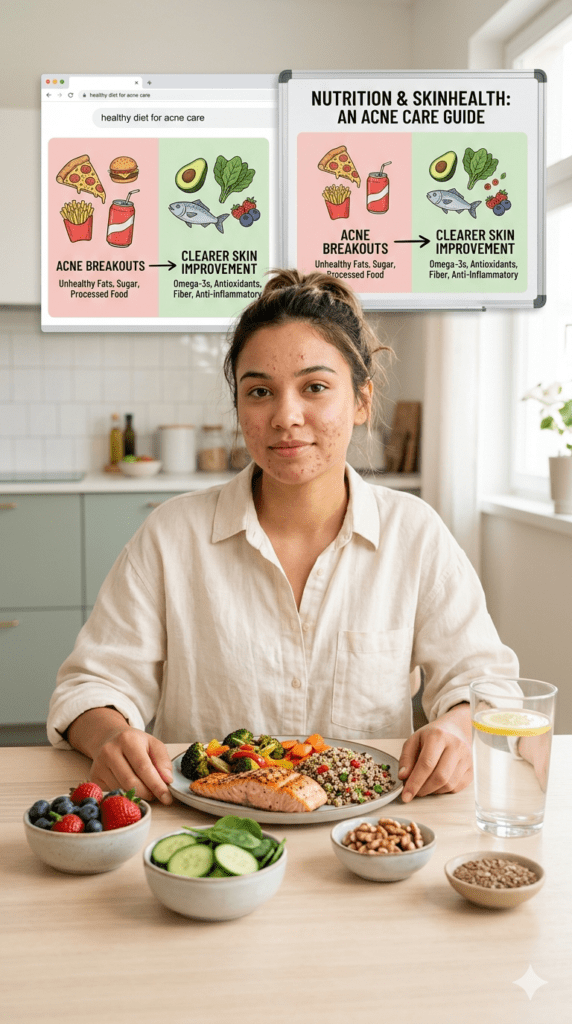 Healthy diet plan to remove acne naturally