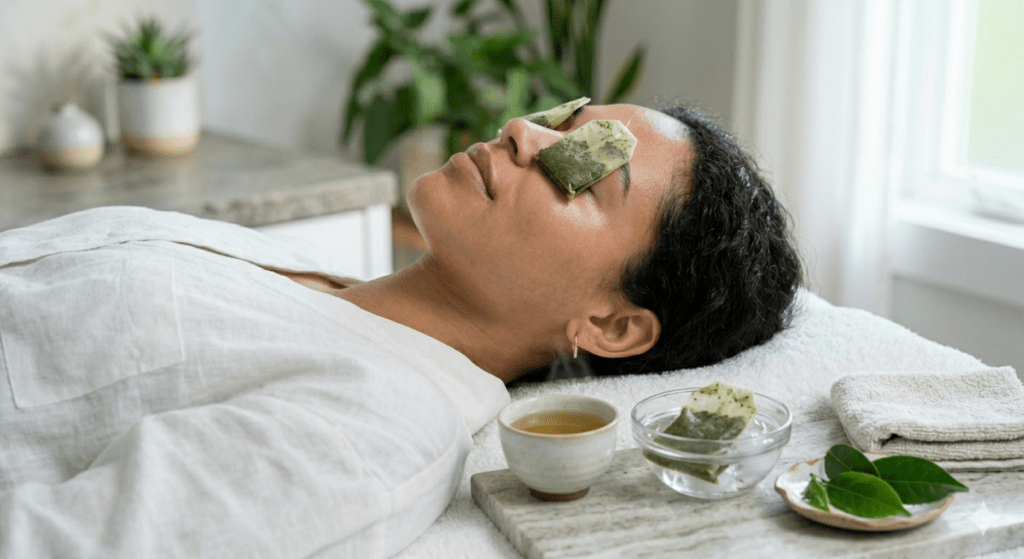 Green tea bags to reduce dark circles fast