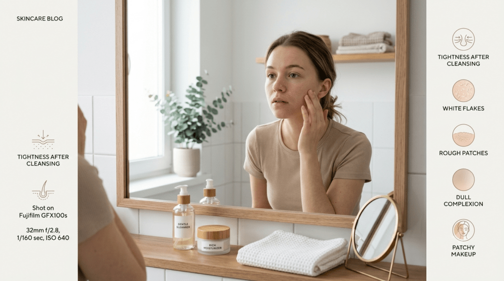 How to choose the best moisturizer for skin by identifying dry skin symptoms